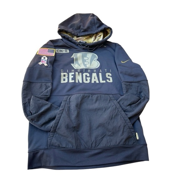Cincinnati Bengals Salute to Soldier NFL On Field Veterans Day Pullover Hoodie - Picture 1 of 6